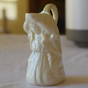 Vintage Belleek Undine Pitcher Creamer Collectible Figurine, Ireland 1980s